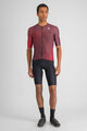 SPORTFUL Kolesarski dres s kratkimi rokavi - LIGHT - bordo