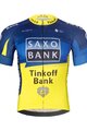 BONAVELO Kolesarski dres s kratkimi rokavi - SAXO BANK TINKOFF - modra/rumena