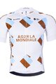 BONAVELO Kolesarski dres s kratkimi rokavi - AG2R LA MONDIALE - bela/modra