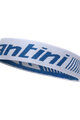 SANTINI Kolesarski trak za lase - HEADBAND - bela/modra