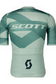 SCOTT Kolesarski dres s kratkimi rokavi - PREMIUM CLIMBER - zelena