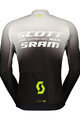 SCOTT Kolesarski dres z dolgimi rokavi poletni - SCOTT-SRAM PRO - črna/bela