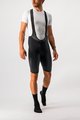 CASTELLI Kolesarske kratke hlače z naramnicami - NANO FLEX PRO RACE - črna