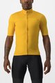 CASTELLI Kolesarski dres s kratkimi rokavi - PRO THERMAL MID - rumena