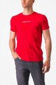 CASTELLI Kolesarska  majica s kratkimi rokavi - CLASSICO - rdeča