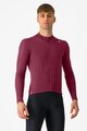 CASTELLI Kolesarski dres z dolgimi rokavi zimski - ESPRESSO THERMAL - bordo