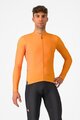 CASTELLI Kolesarski dres z dolgimi rokavi zimski - ESPRESSO THERMAL - oranžna