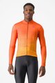 CASTELLI Kolesarski dres z dolgimi rokavi zimski - UNLIMITED THERMAL - oranžna