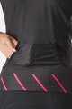 CASTELLI Kolesarski dres s kratkimi rokavi - FREE SPEED 2W RACE - črna/rožnata