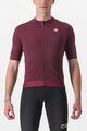 CASTELLI Kolesarski dres s kratkimi rokavi - ESSENZA - bordo