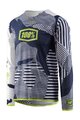 100% SPEEDLAB Kolesarski dres z dolgimi rokavi poletni - R-Core-X DH - bela/modra