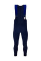 SANTINI Kolesarske dolge hlače z naramnicami - UCI RAINBOW - modra