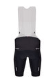 SANTINI Kolesarske kratke hlače z naramnicami - TDF KING - črna/bela