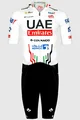 PISSEI Kolesarski kombinezon - UAE TEAM EMIRATES 2024 - bela/črna