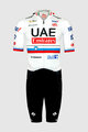 PISSEI Kolesarski kombinezon - UAE TEAM EMIRATES 2024 SLOVENIA CHAMPION - bela/črna