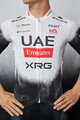 PISSEI Kolesarski dres s kratkimi rokavi - UAE TEAM EMIRATES 2025 REPLICA - bela/črna