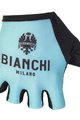 BIANCHI MILANO Kolesarske rokavice s kratkimi prsti - DIVOR - svetlo modra/črna