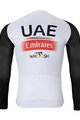 BONAVELO Kolesarski dres z dolgimi rokavi zimski - UAE 2024 WINTER - bela/črna/rdeča